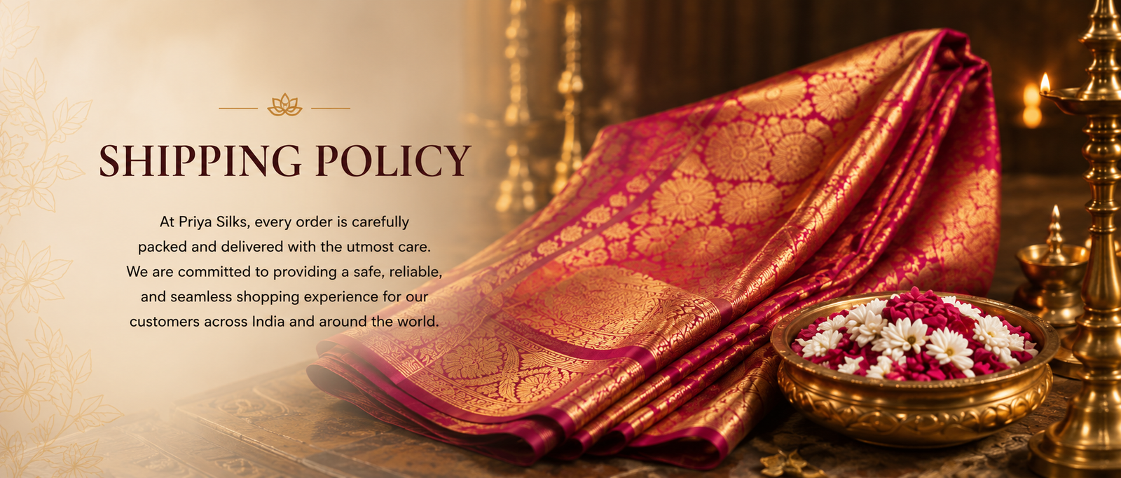 Shipping Policy — Priya Silks