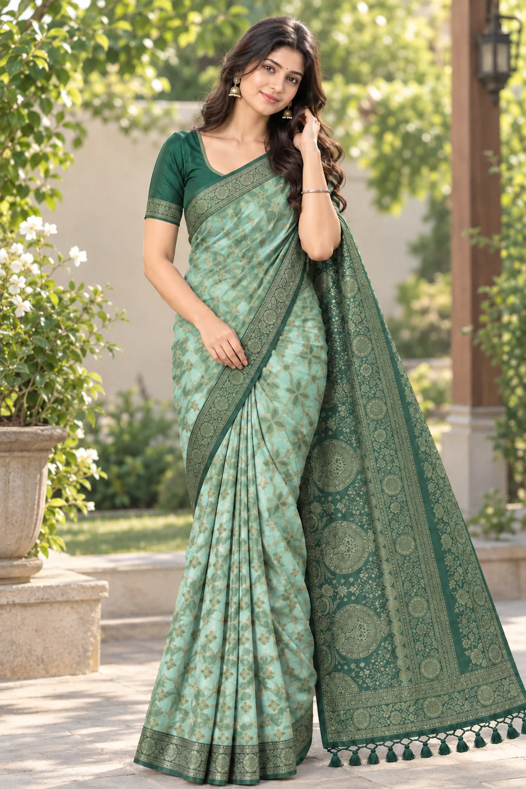 Jyotsna Silk Saree - Haritha