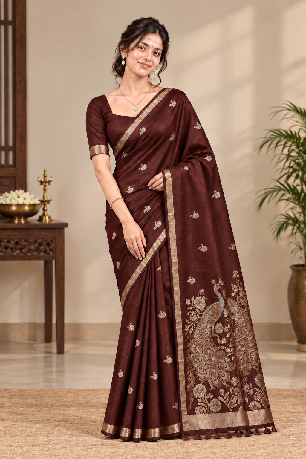 Ziva Silk Saree - Mayuri