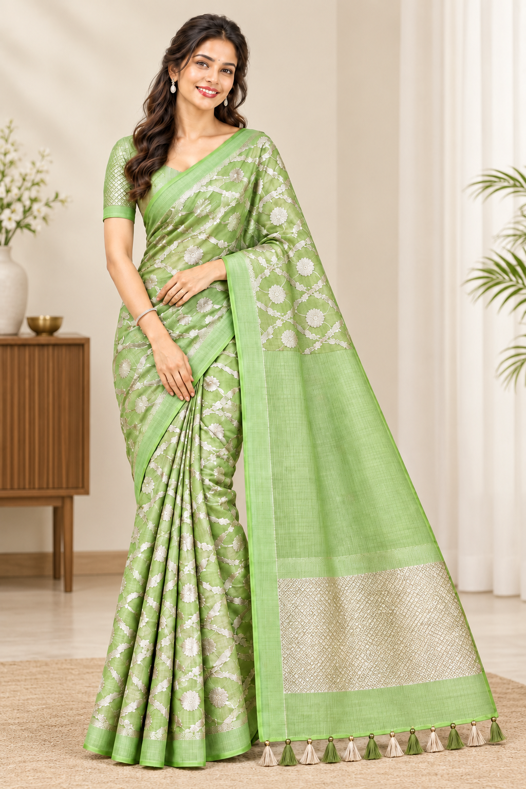 Tissue Silk Saree - Pallavi