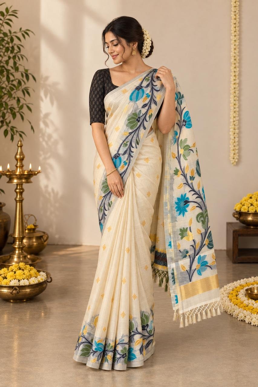 Jyotsna Cotton Silk Saree - Vanitha