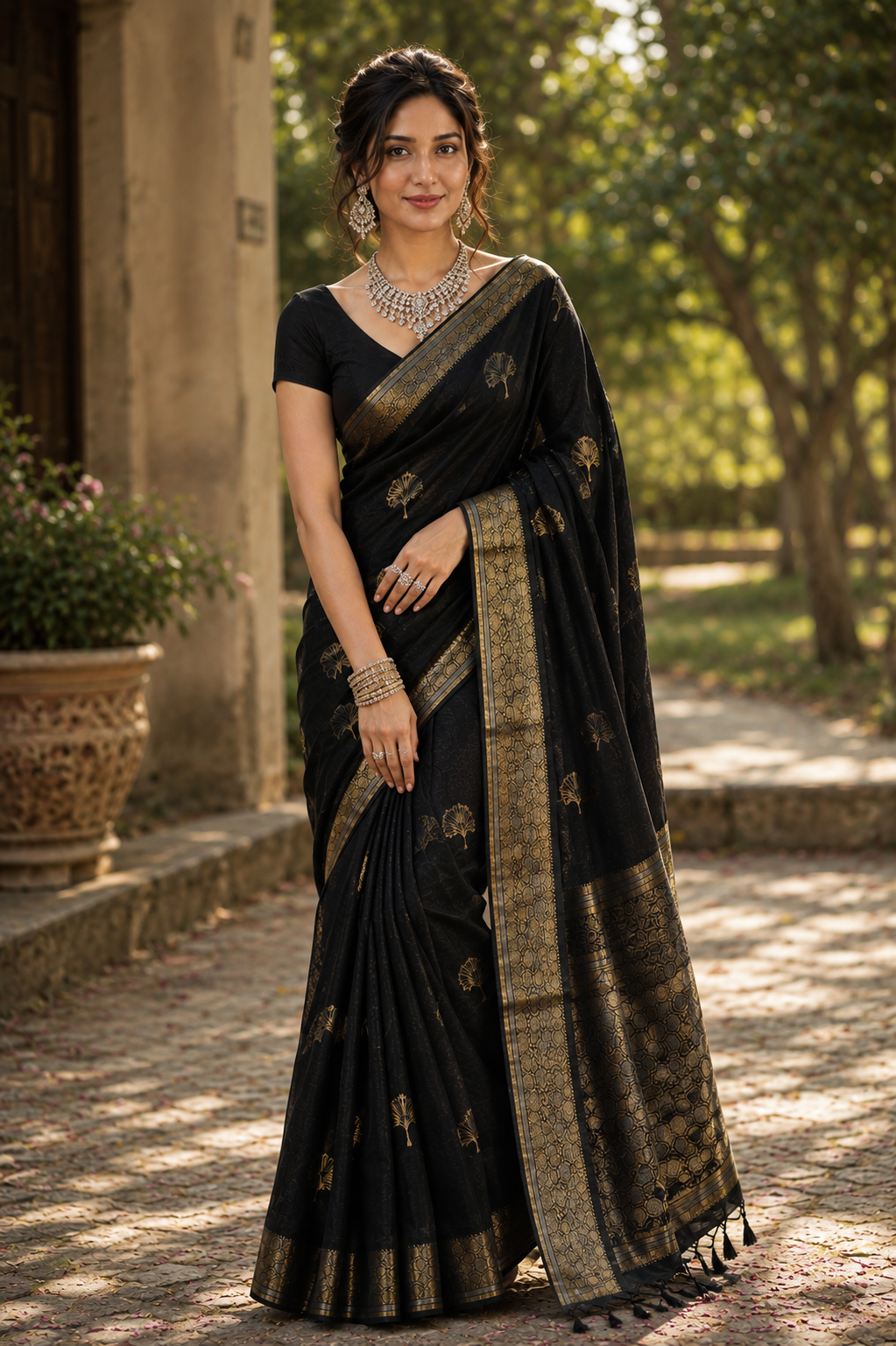 Linen Silk Saree