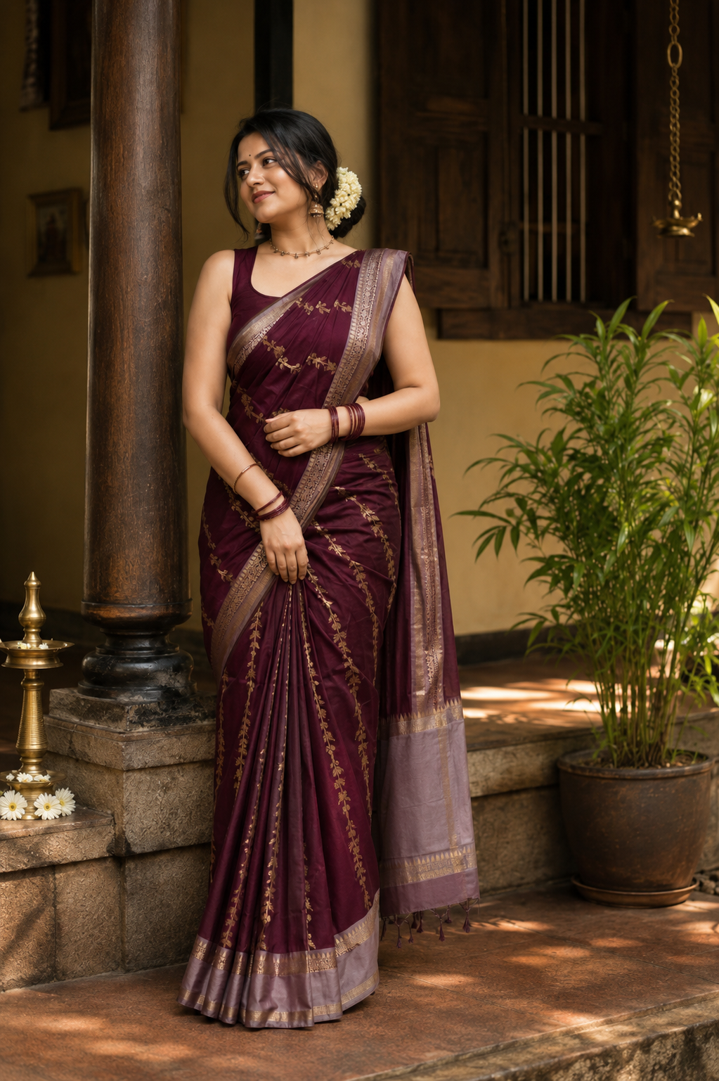 Semi Katan Silk Saree