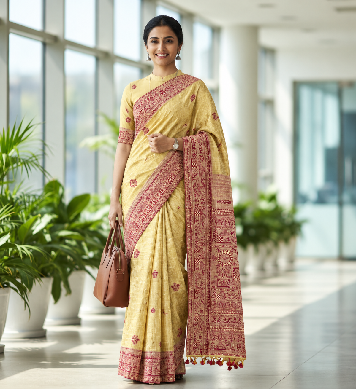 Madhuri Magic Cotton Saree – Traditional Charm with Timeless Elegance